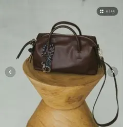 GLOBAL WORK 2WAY ショルダーバッグ ダークブラウンのサムネイル
