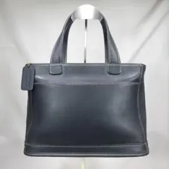 【美品】COACH レザー 本革 ハンドバッグ 9303　ブラック　ヴィンテージのサムネイル