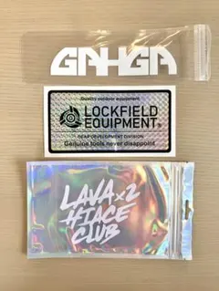 GAHGA、LOCKFIELD EQUIPMENT ステッカーセット