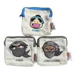 マ*ア様 新品 未使用 忍たま スクエアポーチ 3点セット