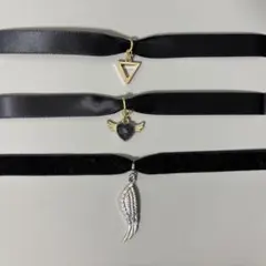 ブラック チョーカー 3点セット