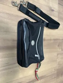 オロビアンコ　ブラック ナイロンレザー バッグ