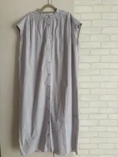 GREEN PARKS Petit Fleur ストライプシャツワンピース