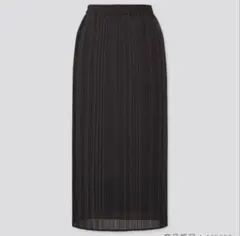 タグ付未使用！ユニクロ　シフォンプリーツナロースカート　ブラック　Sサイズ