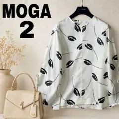MOGA チューリッププリントブラウス　サイズ2 美麗品　大人お洒落のサムネイル