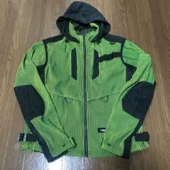 y2kメッシュ ジップパーカー グリーン ゴープコア コロンビア ワークマン