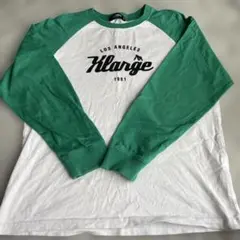 XLARGE KIDS 長袖カットソー 140サイズ ホワイト/グリーン