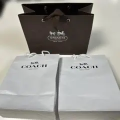 COACH ロゴ入りブランド紙袋セット