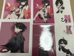物語シリーズ　望月けい　ステッカー　阿良々木暦　千石撫子