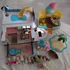 シルバニアファミリー3点＆お人形11体セット
