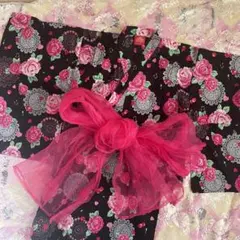 ❤️美品❤️花柄 浴衣ドレス 花柄 チェリー柄　帯付き 120cm ワンピース