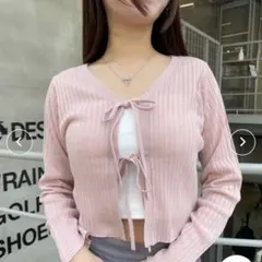 INGNI シアーリボンニットカーディガン