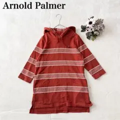【アーノルドパーマー】フード付きパーカー（M)ボーダー カジュアル シンプル