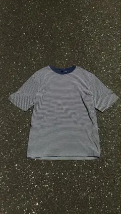 00's olduniqulo ボーダー y2k Tシャツ ネイビー