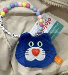 mojojojo フェイスマスコット ビーズ 文字 チェーン付き　ねこ