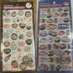 ボンボンドロップシール 和柄 寿司 ラーメン