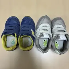 New Balance 2足　キッズシューズ ネイビー/イエロー　スニーカー