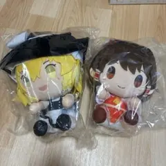 1番くじ　東方project ちょこのっこぬいぐるみ　博麗霊夢　霧雨魔理沙