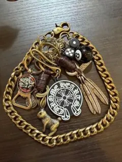 ウォレットチェーン キーリング　アメカジ　古着 オリジナルカスタムパーツ7点