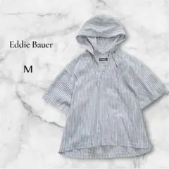【エディーバウアー】Eddie Bauer ストライプ柄 フード付プルオーバーMのサムネイル