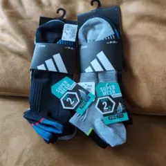 新品未使用)adidas！メッシュソックス6足組 26-28cm！定価2816円
