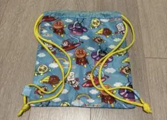 アンパンマン　ナップザック　水色