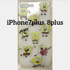 スポンジボブ iPhone7plus. 8plus対応ケース