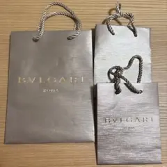 ブルガリ　ショッパー　紙袋　【即日発送】3枚セット　パールブラウン