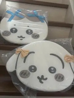 ちいかわ　低反発クッション　リボン　うさぎ　ハチワレ　2種セット