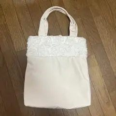 セレモニー用　トートバッグ　アイボリー