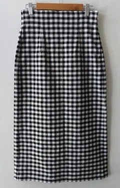 美品　GU ギンガムチェック タイトスカート　サイズS　ジーユー