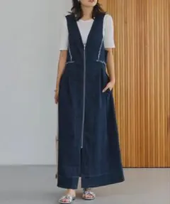 2WAYデニムワンピース　ラビアンジェLAVEANGE