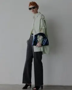 新品 Ameri LOGO TAPE TRUNKS LAYERED PANTS