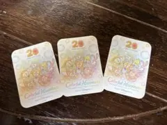 ステッカー　シール　カラフルハピネス　ダッフィーフレンズ20周年　非売品　3枚