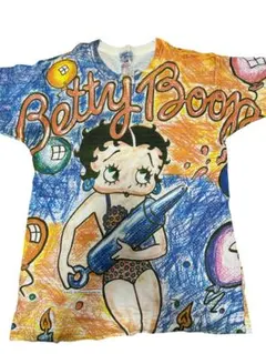 食*べ様 【希少】90s ベティ・ブープ 総柄 ヴィンテージTシャツ USA製