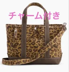 キャンバスGAPロゴミニトートバッグ レオパード新品 チャーム - メルカリ
