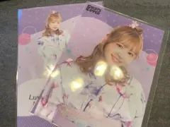 FRUITSZIPPER すきくじ　仲川瑠夏クリアファイル　クリアポスター　浴衣