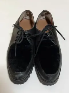ヨウジヤマモトプールオム 23AW コットンベルベット プレーントゥ