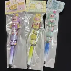 ラブブ ウサギキャラクターボールペンとターチペン2way 3本