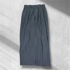 天*羅様 ユニクロ UNIQLO タックワイドパンツ グレー Lサイズ