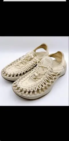 KEEN キーン UNEEK ユニーク サンダル 23.5cm アイボリー