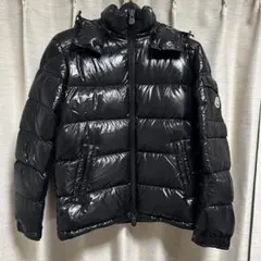 MONCLER ブラック ダウンジャケット Maya