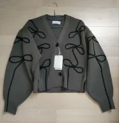 ADAM ET ROPE ラインニットカーディガン