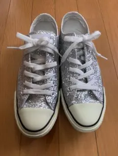 converse all star★ シルバーグリッターローカットスニーカー