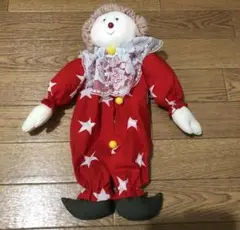 ハンドメイド【手作りぬいぐるみピエロ】チャームピエロ ストラップピエロ