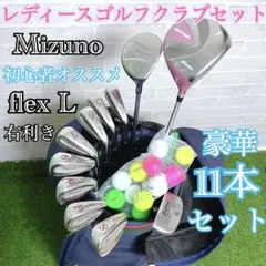美品 ミズノ 統一 初心者オススメ レディースゴルフクラブ豪華11本セット L