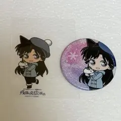 名探偵コナン リアル脱出ゲーム 缶バッジ ステッカー 蘭