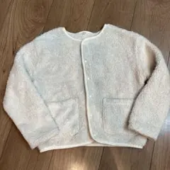 ホワイト フリースジャケット サイズ120