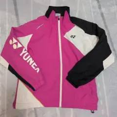 YONEX ウィンドブレーカー ウォームアップジャケット ピンク/黒　SS