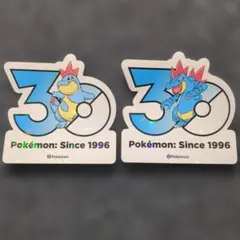 韓国限定】ポケモン 30周年 ステッカー ミズゴロウ ヌマクロー